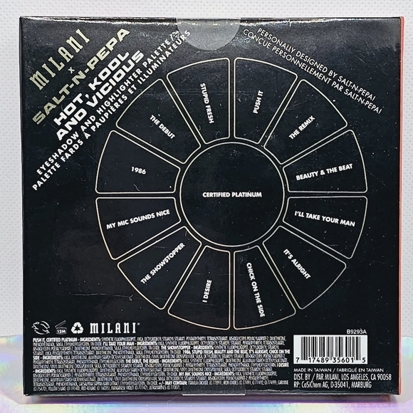 Milani x Salt-n-Pepa Hot, Kool and Vicious Eyeshadow & Highlighter Palette - Picture 6 of 6